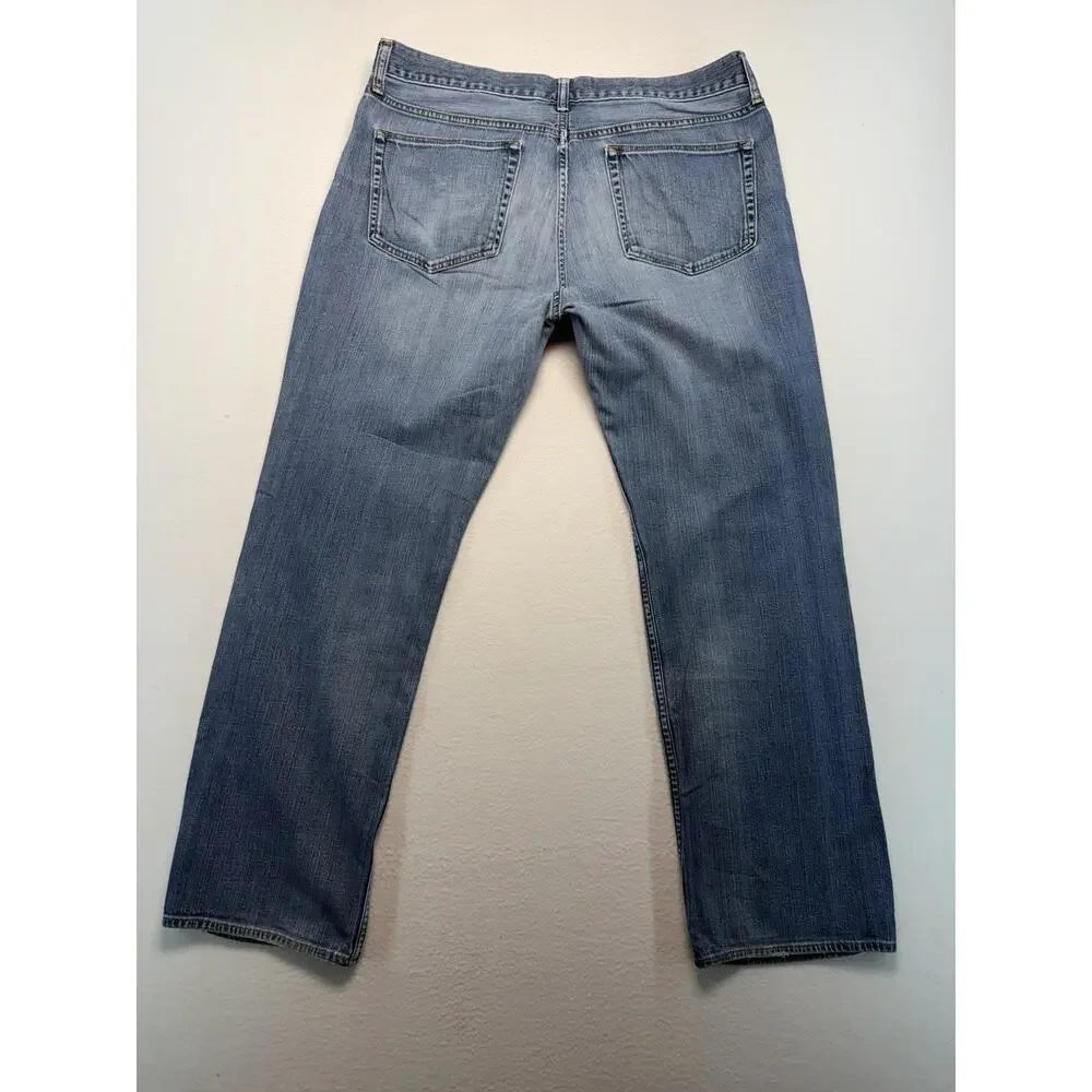 Old Navy Jeans Men 38x32 Loose Fit Skater Casual Straight Leg RN73277 Flex
